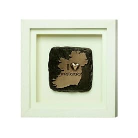 I Love Ireland Framed Bronze Plaque