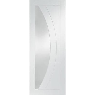 Internal White Primed Glazed Door with Clear Glass - Salerno - XL Joinery