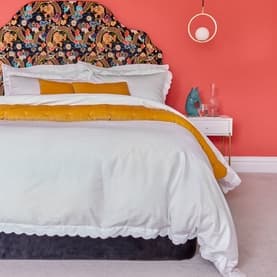 Scallop Edge Single Duvet Set White