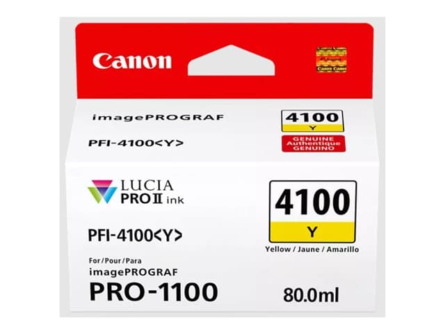 CANON - PFI-4100 Y - yellow - original - ink tank