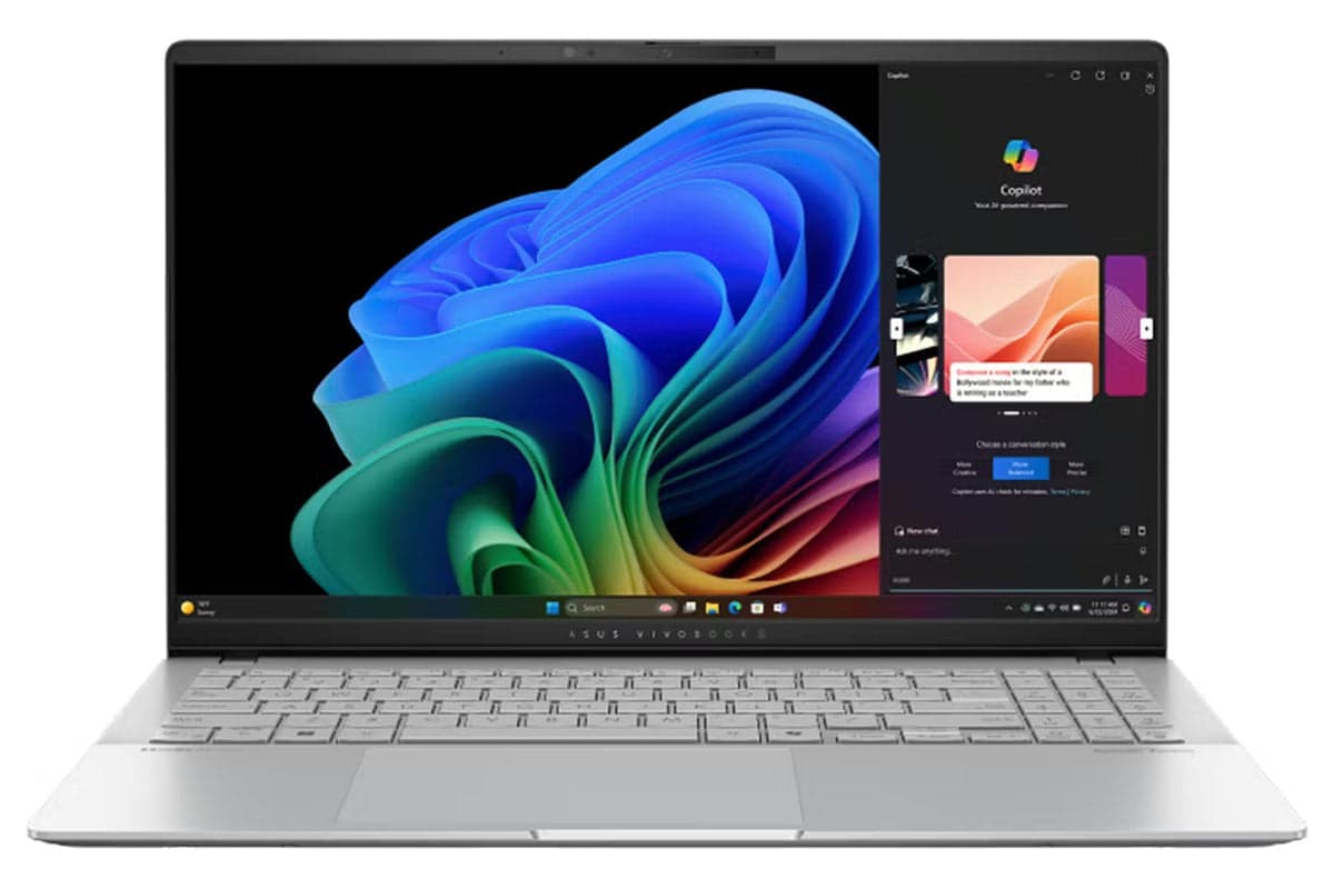 ASUS Vivobook S 15.6" Snapdragon X Elite | 16GB | 1TB | Cool Silver