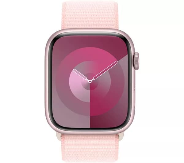 APPLE Watch Series 9 - 45 mm Pink Aluminium Case with Light Pink Sport Loop