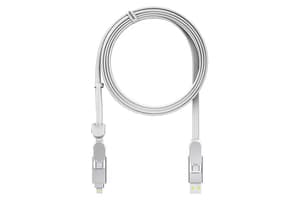 Rolling Square inCharge XL Cable | Glacier White | 2m