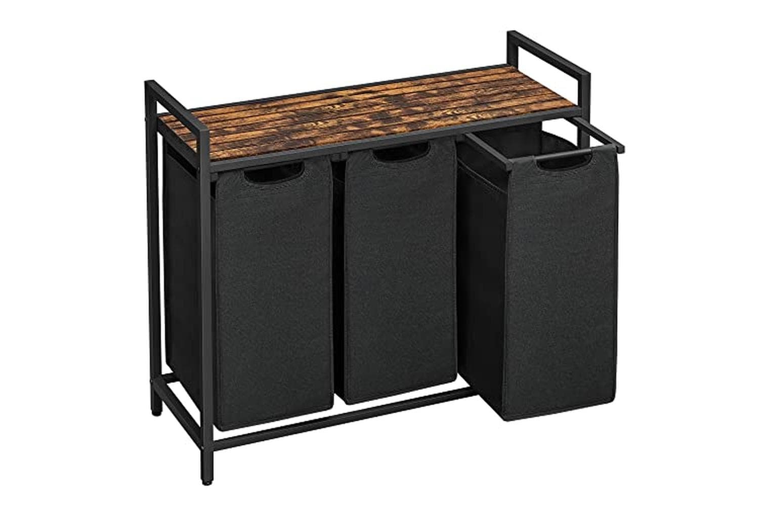 Vasagle Laundry Basket | Three-section Sorter | Oxford Fabric | 120 Litre