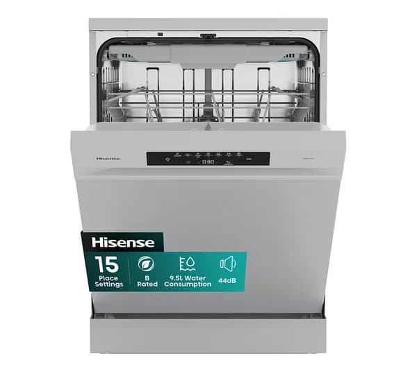 HISENSE Hi4 HS643B90X Full-size Dishwasher - Silver
