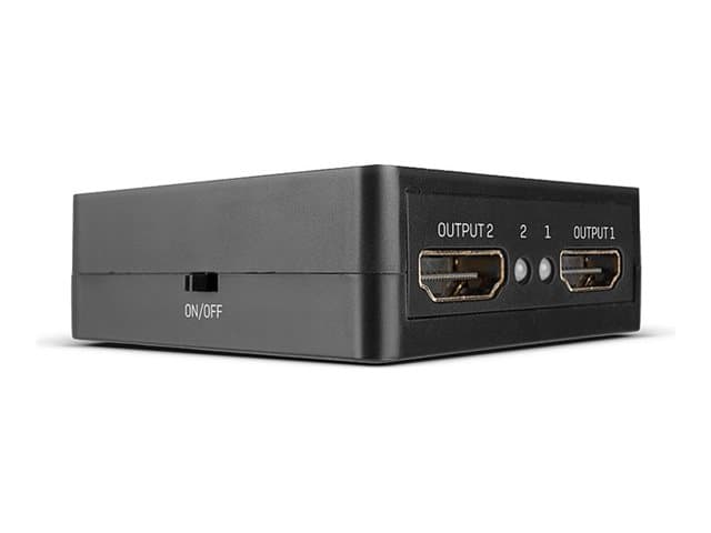 Lindy - Compact 2 port HDMI 18G splitter - video/audio splitter - 2 ports