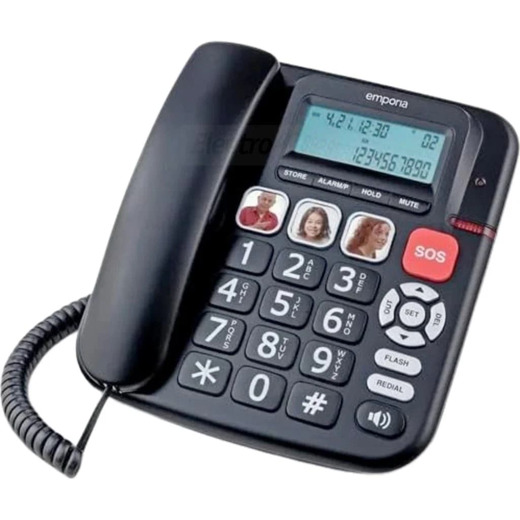 Emporia Big Button Phone with SOS Function | Black