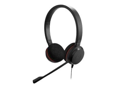 JABRA - Evolve 20 UC stereo - Headset - on-ear - wired - USB-C, USB-A - noise isolating - Alcatel-Lucent Certified, Avaya Certified, Certified for Microsoft Teams, Cisco Certified, Unify Certified