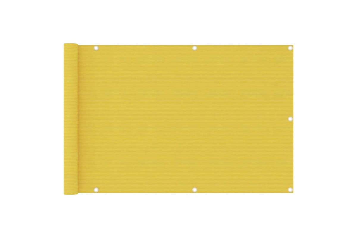 vidaXL 310997 Balcony Screen Yellow 90x400cm Hdpe