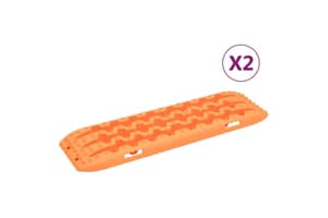 vidaXL 210775 Traction Boards 2 Pcs Orange 106x30.5x7cm Nylon