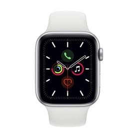 Watch Series 5 44mm Silver Aluminium/White Sport Band