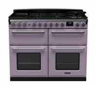 Rangemaster Estel Deluxe 110cm Dual Fuel Range Cooker - Heather with Chrome Trim | ESDLB110DFPHTH/CM1