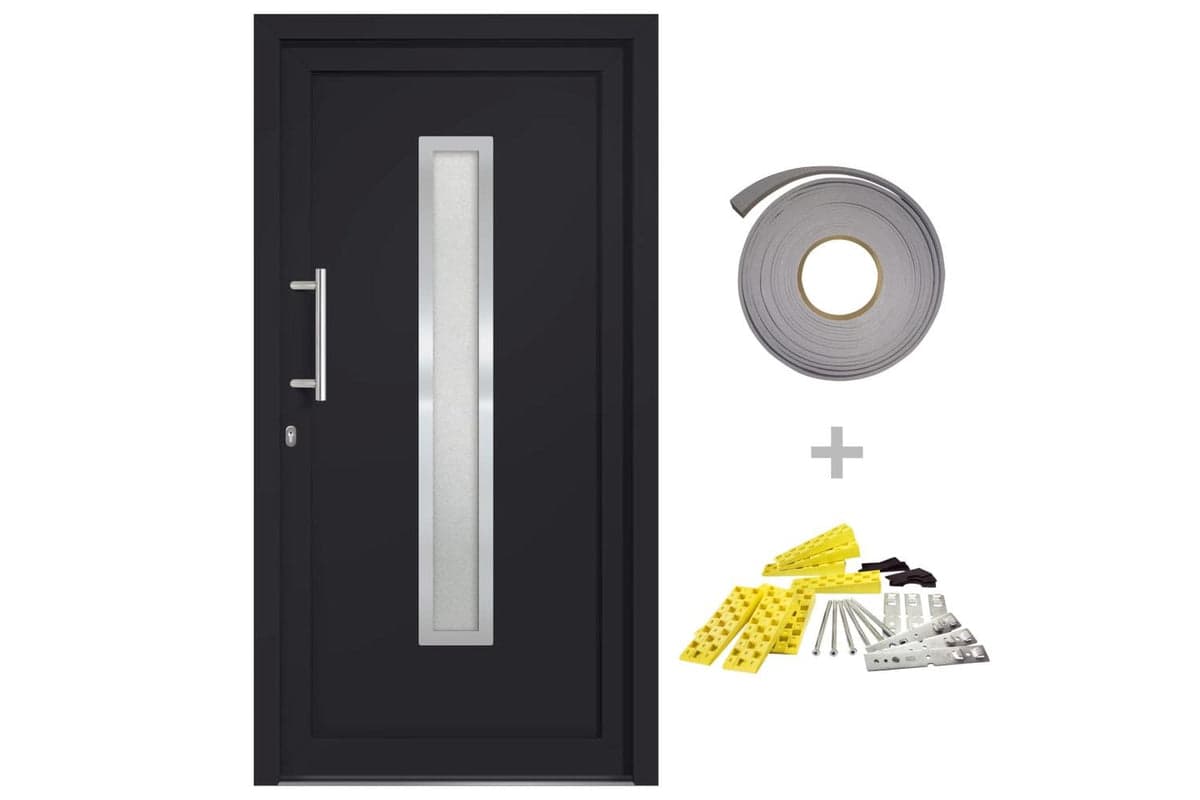 vidaXL 279238 Front Door Anthracite 98x208cm