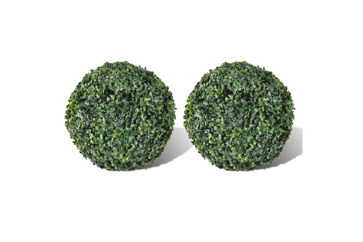 Boxwood Ball Artificial Leaf Topiary Ball 27 Cm 2 Pcs