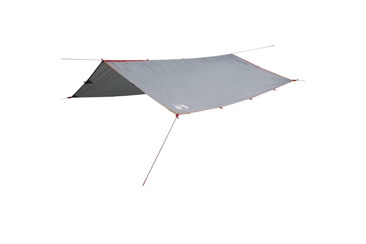 Vidaxl Camping Tarp Grey And Orange 400x294 Cm Waterproof