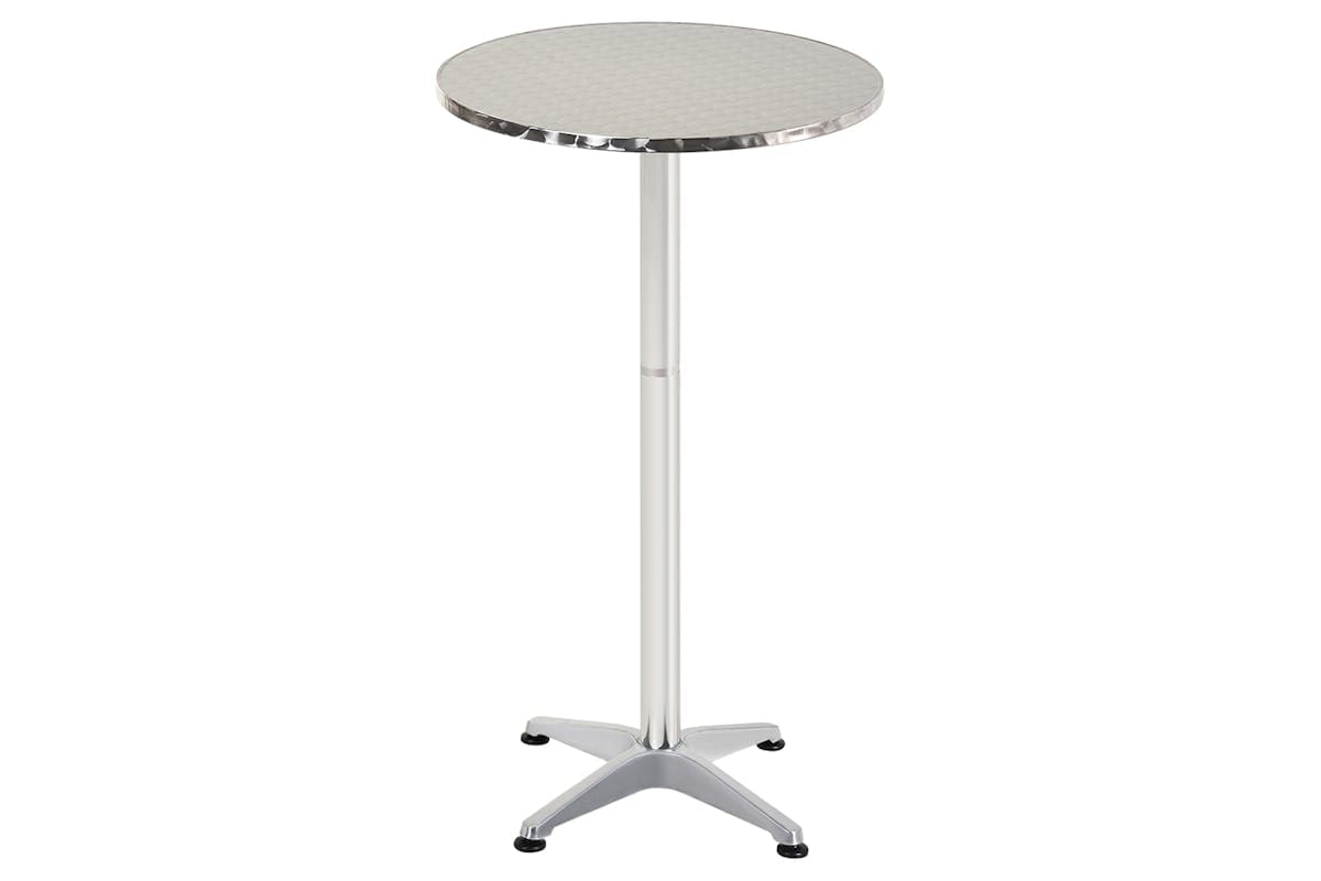 Homcom Adjustable Bar Table | Silver