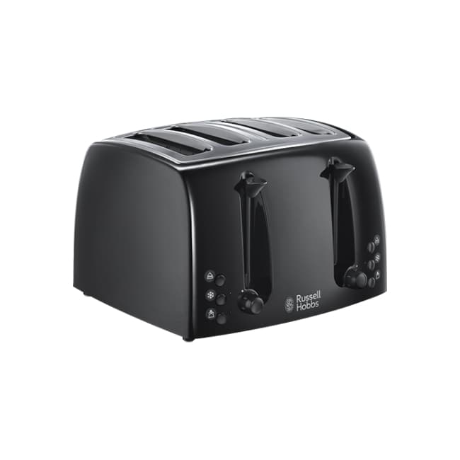 Russell Hobbs Textures 4 Slice Toaster - Black | 21651