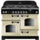 Rangemaster Classic 110 Dual Fuel Cream with Chrome Trim | CLA110DFFCR/C