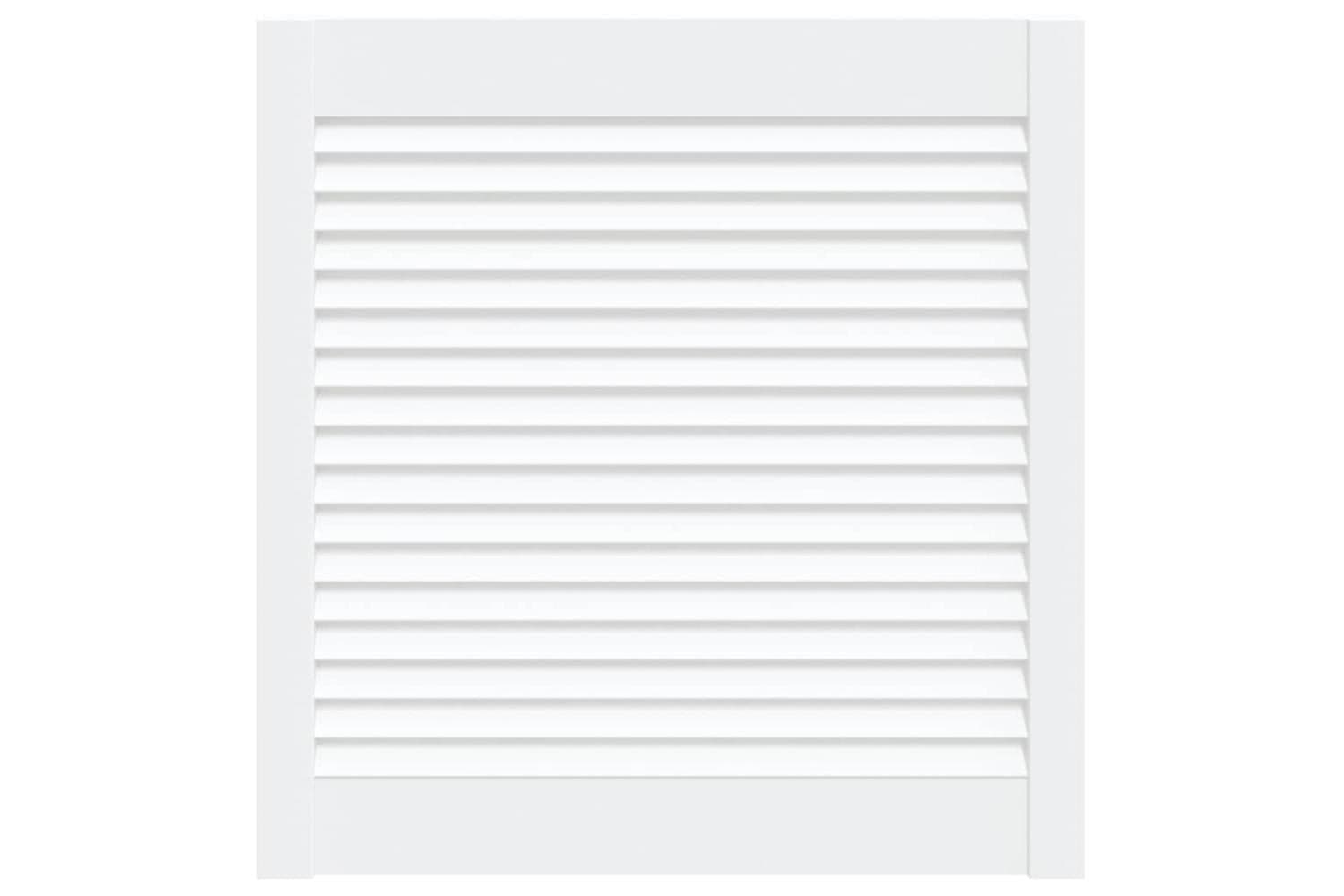 Vidaxl 151157 Louvred Door Solid Pine Wood White 61.5x59.4cm