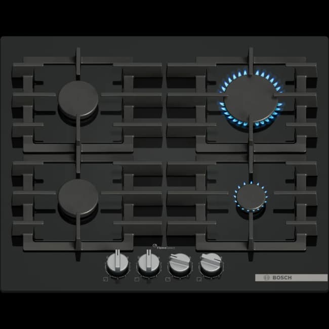 Bosch Series 6 Gas Hob - Black | PPP6A6I40
