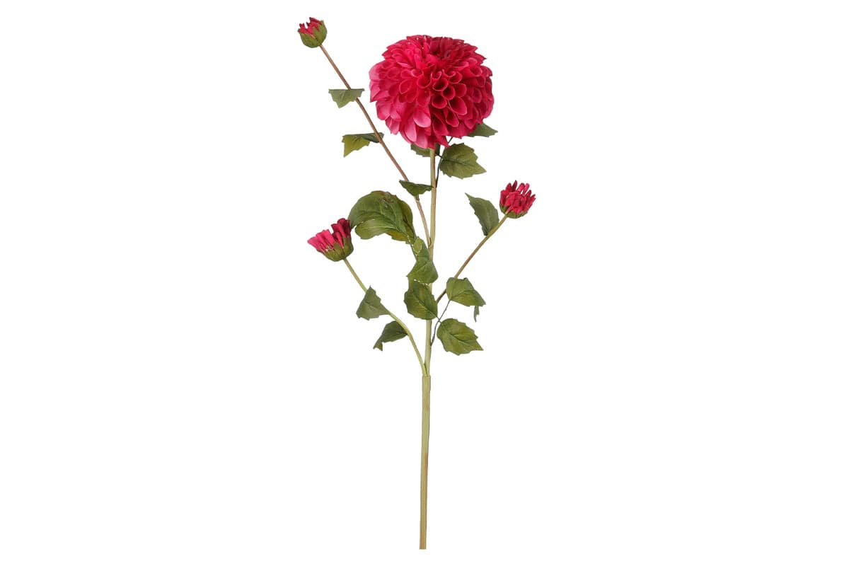 Artificial Dahlia Real Touch Stem | Bordeaux | 78 cm
