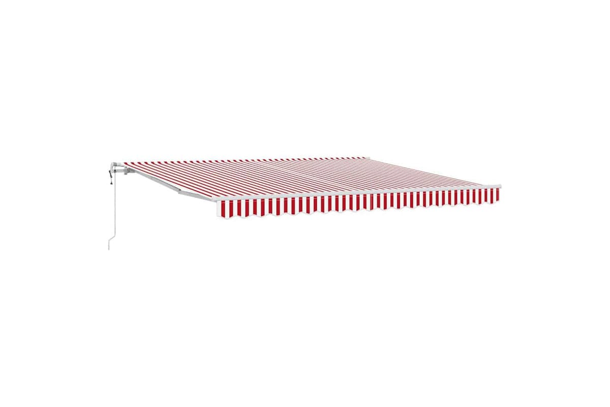 Vidaxl Retractable Awning 400 X 300 Cm Red And White