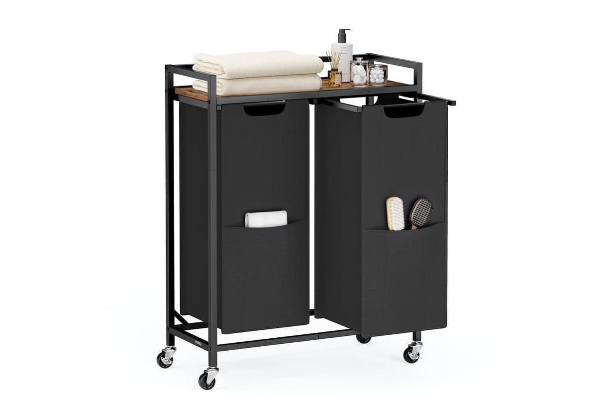 Vasagle Laundry Hamper | Laundry Basket | Steel And Particleboard