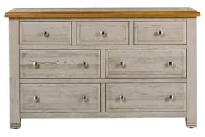 Lancaster Dresser | 3+4 Drawer | Aged Grey/Oak