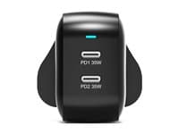 PORT DESIGNS - PORT Connect power adapter - GaN II, with 2 m USB-C cable - 2 x USB-C - 35 Watt