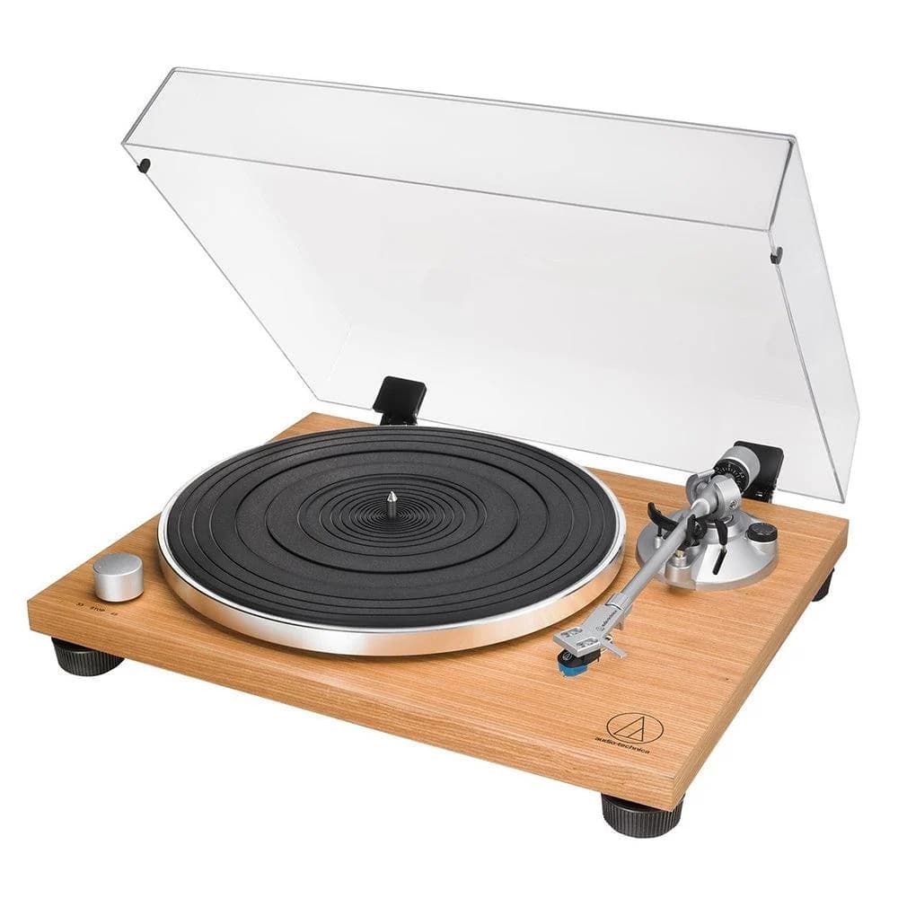 Audio Technica Manual Belt-Drive Wood Base Turntable - Wood | ATLPW30TK