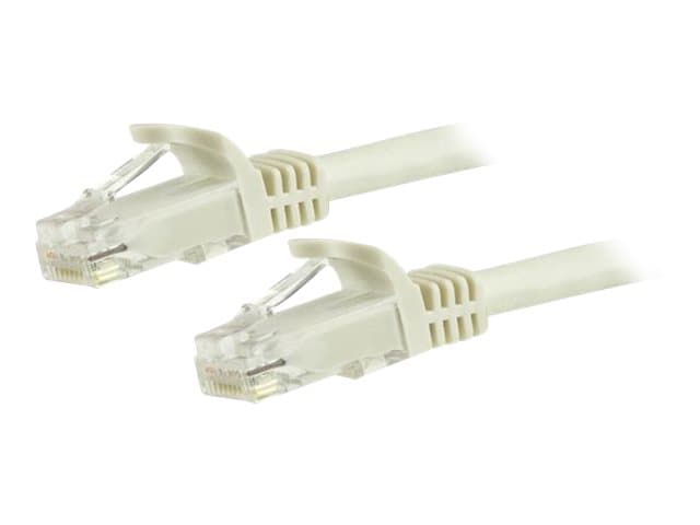 STARTECH.COM - Startech 15m CAT6 Ethernet Cable, 10 Gigabit Snagless RJ45 650MHz 100W PoE Patch Cord, CAT 6 10GbE UTP Network Cable w/Strain Relief, White, Wiring is UL Certified/TIA - Category 6 - 24AWG (N6PATC15MWH) - patch cable - 15 m - white