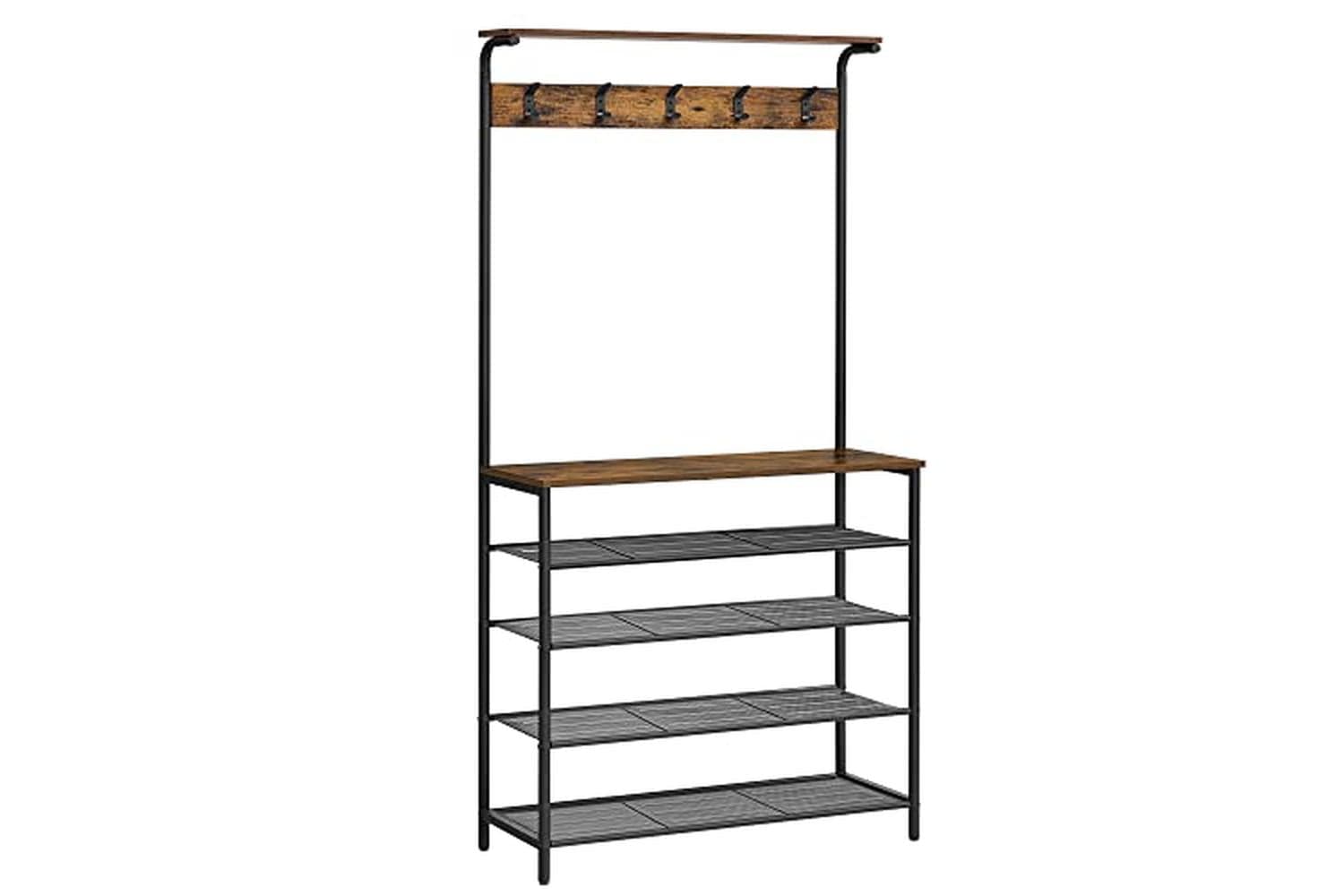 Vasagle HSR408B01 Coat Stand with Shoe Rack