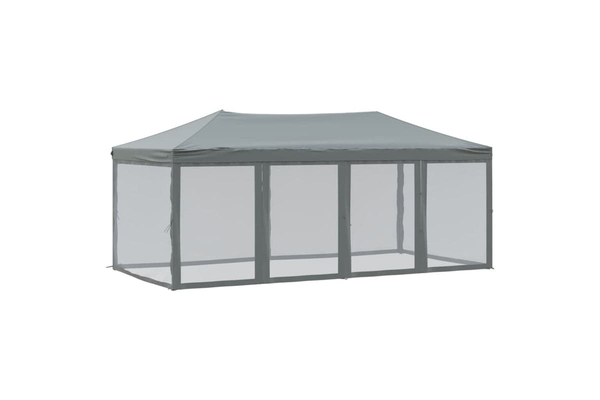 Vidaxl Folding Party Tent With Sidewalls Anthracite 3x6 M
