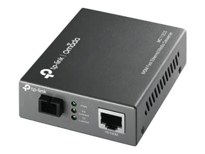 TP-LINK - MC112CS RJ45 to single-mode SC fiber Converter