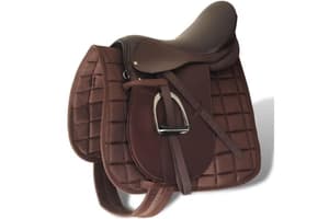 vidaXL Horse Riding Saddle Set