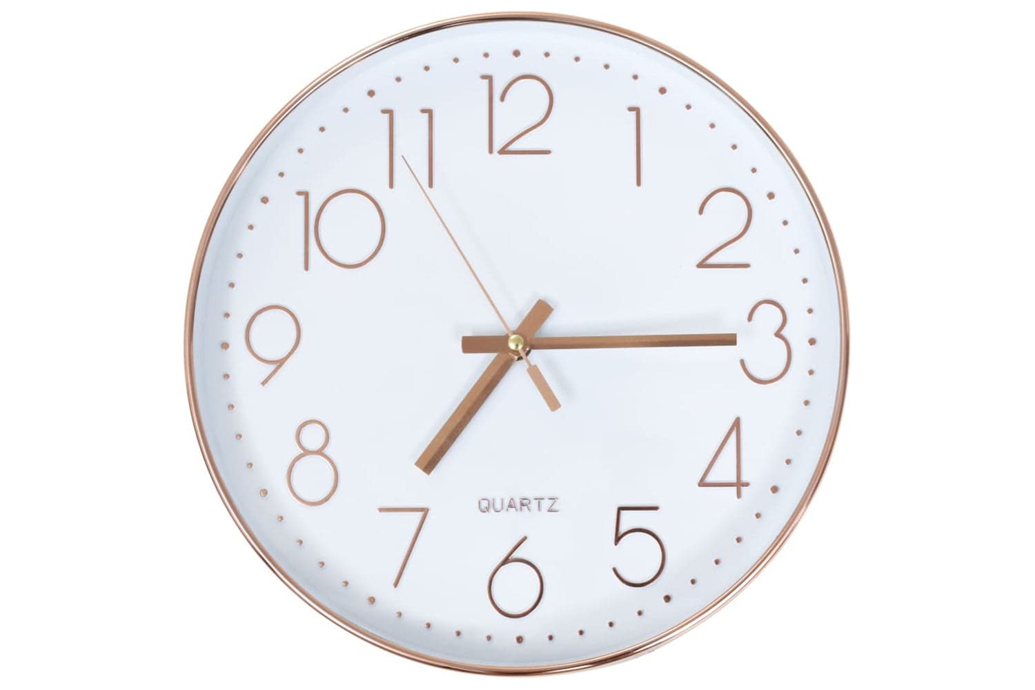 Vidaxl 50633 Wall Clock 30 cm | Rose Gold