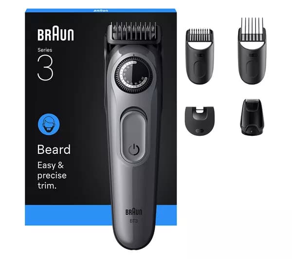 BRAUN Series 3 BT3560 Beard Trimmer - Grey