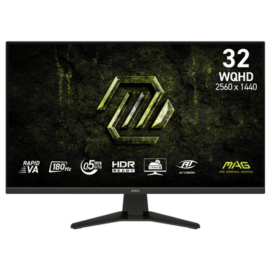 MSI MAG 325QF E18V 32" VA WQHD 180Hz 0.5ms Gaming Monitor