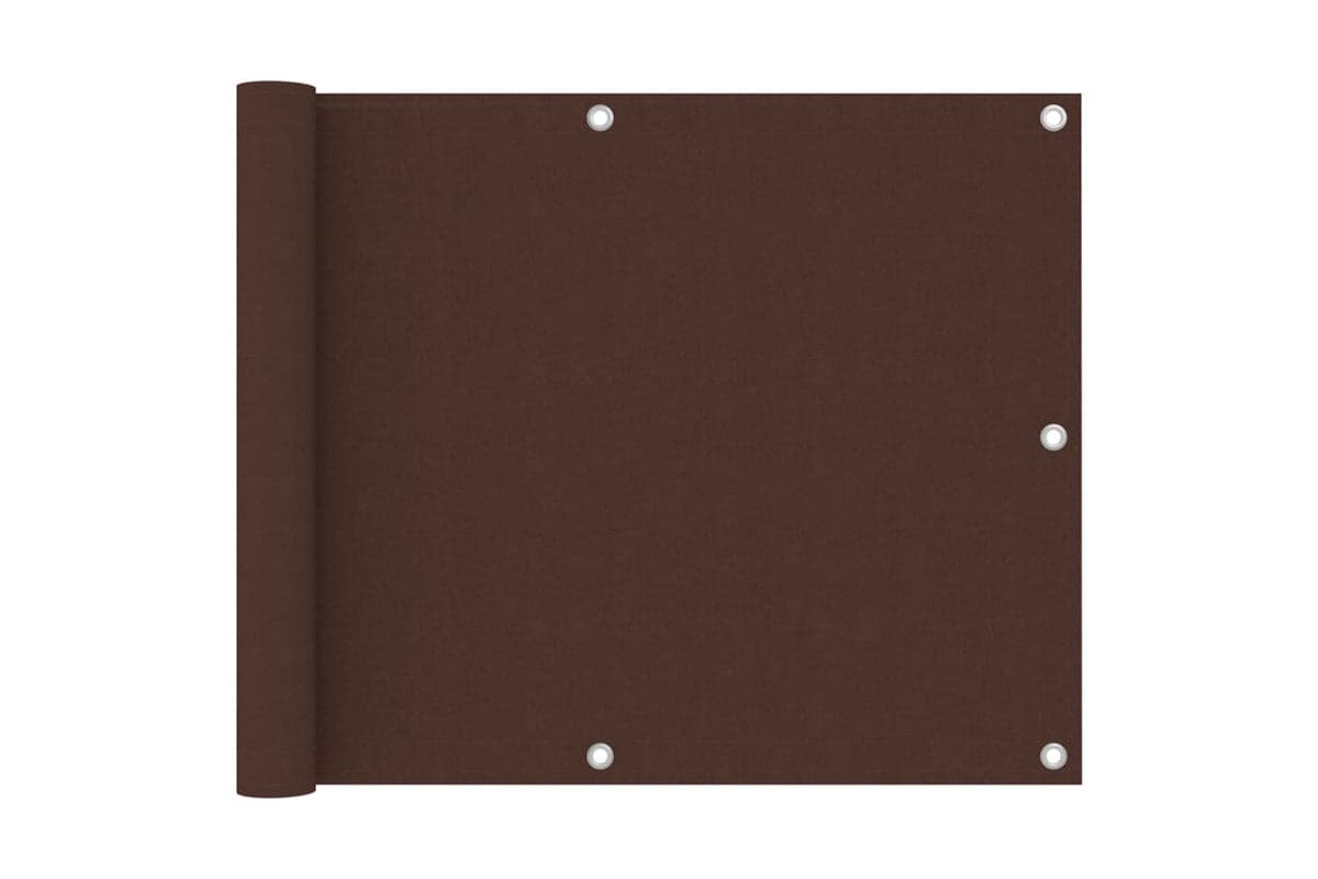 vidaXL 135070 Balcony Screen Brown 75x500cm Oxford Fabric