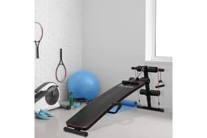 Homcom Sit Up Workout Bench | Black/Red