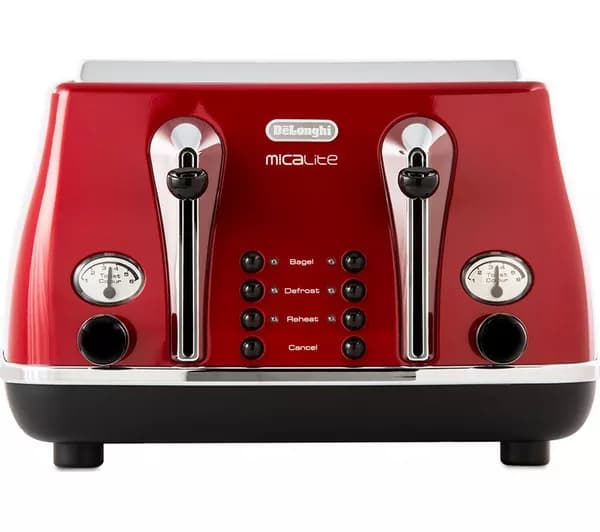 DeLonghi Ballerina Seta 4 Slice Toaster