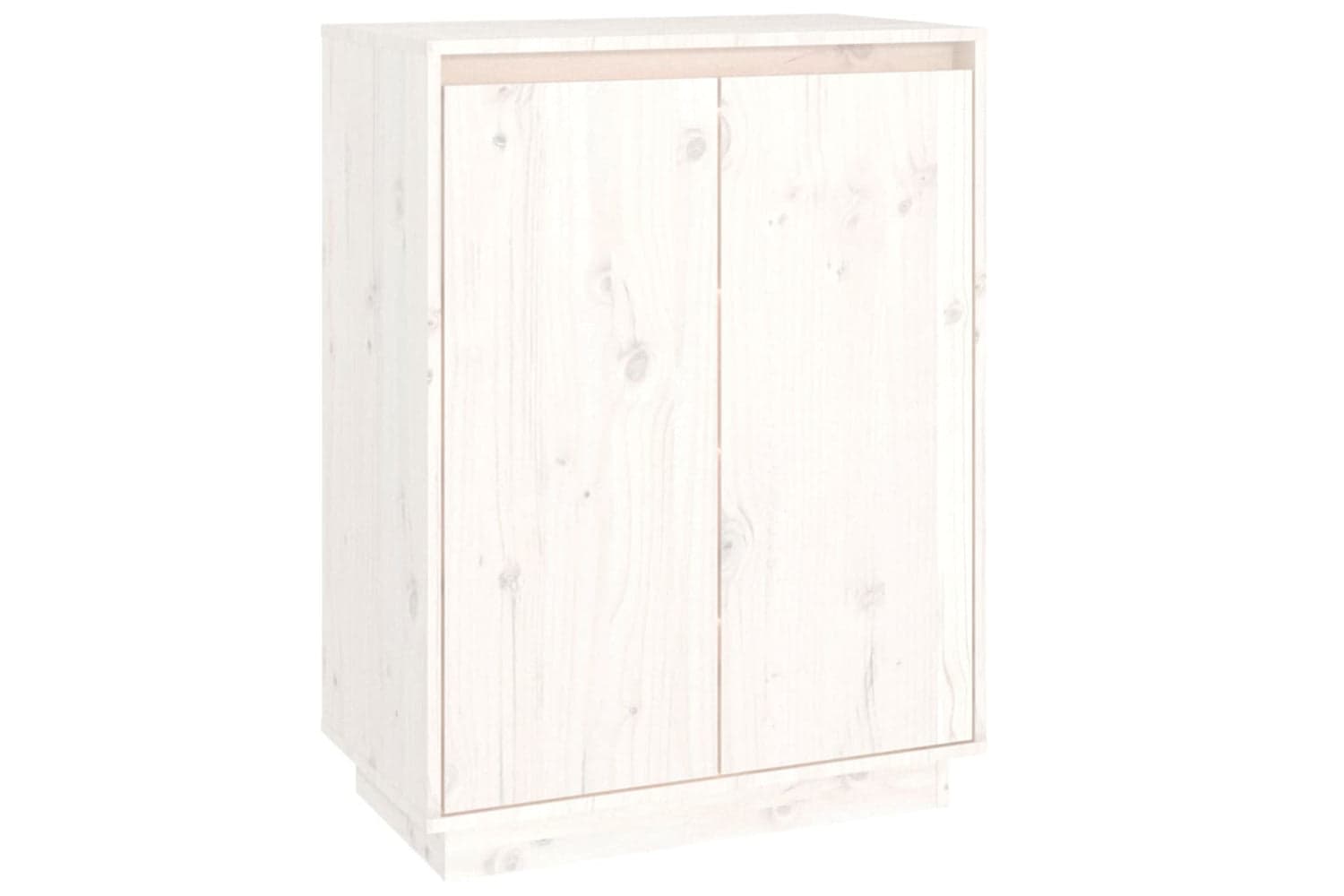 vidaXL 813531 Shoe Cabinet White 60x35x80cm Solid Wood Pine