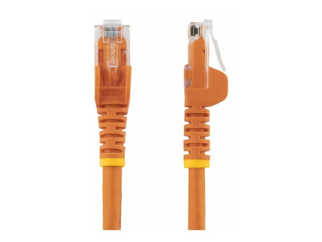 STARTECH.COM - Startech 1.5m CAT6 Ethernet Cable, 10 Gigabit Snagless RJ45 650MHz 100W PoE Patch Cord, CAT 6 10GbE UTP Network Cable w/Strain Relief, Orange, Wiring is UL Certified/TIA - Category 6 - 24AWG (N6PATC150CMOR) - patch cable - 1.5 m - orange