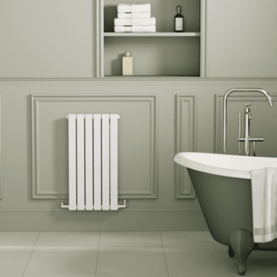 Riace White Horizontal Flat Designer Radiator