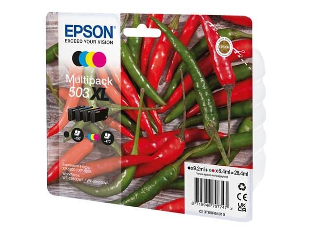 EPSON - 503XL Multipack - 4-pack - XL - black, cyan, magenta, yellow - original - ink cartridge