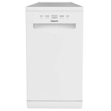 Hotpoint Freestanding Slimline Dishwasher - White Quick wash Adjustable baskets