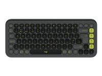 LOGITECH - POP Icon Keys - keyboard - QWERTY - UK - graphite, green Input Device