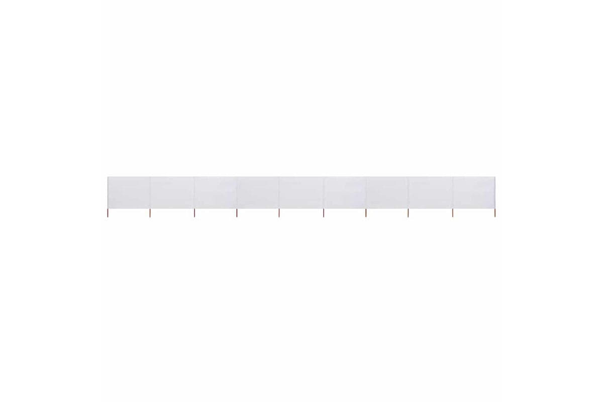 vidaXL 47198 9-panel Wind Screen Fabric 1200x160cm Sand White