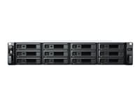 SYNOLOGY - RackStation RS2423+ - NAS server - 12 bays - rack-mountable - SATA 6Gb/s - RAID JBOD, 0, 1, 5, 6, 10 - RAM 8 GB - Gigabit Ethernet / 10 Gigabit Ethernet - iSCSI support - 2U