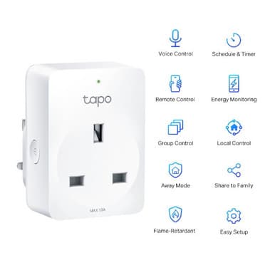 Tapo P110 Mini Smart Wi-Fi Socket, Energy Monitoring